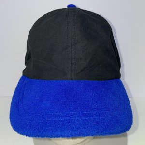 Headmaster Fleece Blue & Black Vintage Trapper Baseball Cap Water Resistant