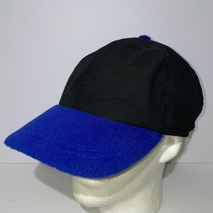 Headmaster Fleece Blue & Black Vintage Trapper Baseball Cap Water Resistant
