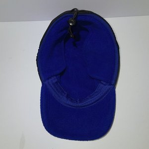 Headmaster Fleece Blue & Black Vintage Trapper Baseball Cap Water Resistant