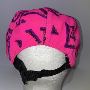 Gecko Hawaii Pink Retro Geometric 5-Panel Hat