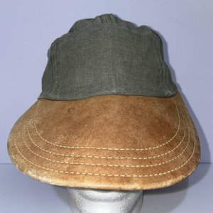The Nature Company Vintage Outdoor Cap Olive Green Breathable Flex-Fit USA