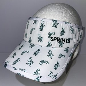 Sprints Turtles White Running Visor