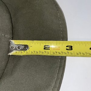 Dorfman Lined Pearl Snap Chinstrap Cotton Olive Green Boonie Hat Size M
