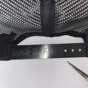 New Orleans Saints Vintage Black Trucker Hat Made in USA