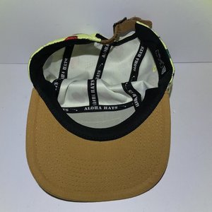 Aloha Hats Oahu Gem Co. Leather Pineapple All-Over 5 Panel Hat