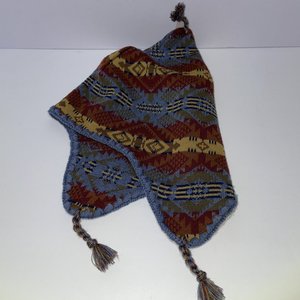 Pendleton Merino Wool Red Aztec Lightweight Ski Cap