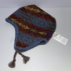 Pendleton Merino Wool Red Aztec Lightweight Ski Cap