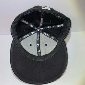 New Era 59Fifty Genuine Yankees Black Wool Baseball Cap Size 7 1/4