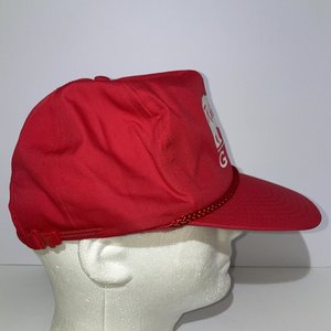 Rhino Golf Red Vintage Baseball Cap