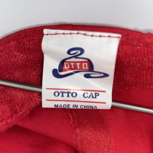 Rhino Golf Red Vintage Baseball Cap