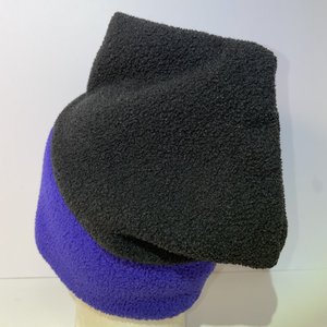 Eddy Bauer Vintage Fleece Purple Two-Tone Beanie Made in USA