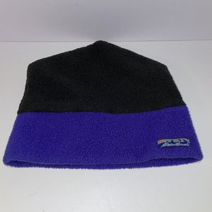 Eddy Bauer Vintage Fleece Purple Two-Tone Beanie Made in USA