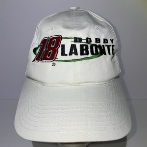 Chase Authentics Bobby Labonte 18 White Dad Hat