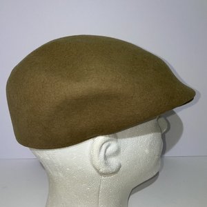 Country Gentleman London Light Brown Wool Newsboy Flat Cap Size M