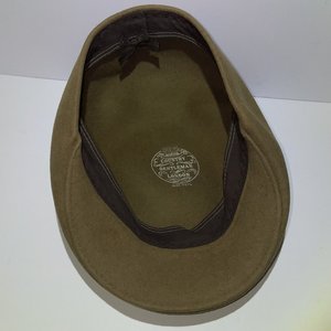 Country Gentleman London Light Brown Wool Newsboy Flat Cap Size M