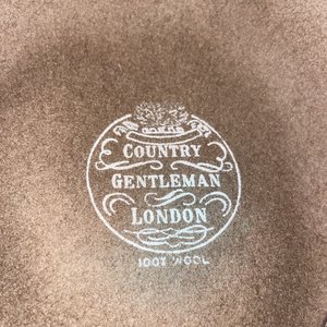Country Gentleman London Light Brown Wool Newsboy Flat Cap Size M
