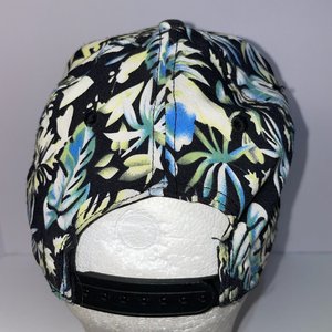 Ziptrek Ecotours Whistler Canada Floral Black Baseball Cap
