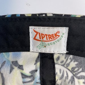 Ziptrek Ecotours Whistler Canada Floral Black Baseball Cap