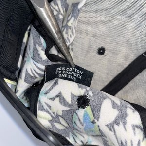 Ziptrek Ecotours Whistler Canada Floral Black Baseball Cap