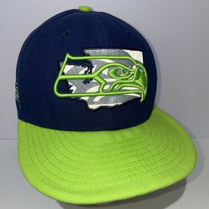 New Era 59Fifty Seattle Seahawks Washington State Baseball Cap Size 7 1/2