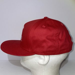Jim Beam Phillies Genuine Merch Snapback Cap Red