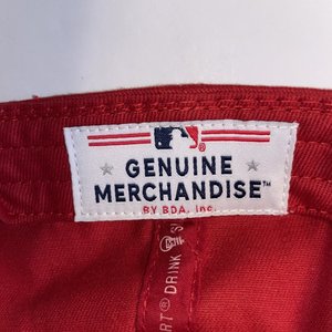 Jim Beam Phillies Genuine Merch Snapback Cap Red