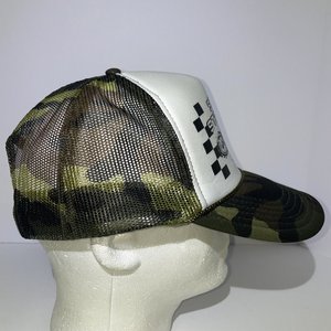 Otto Steel Stampede Motocross Woodland Camo Trucker Hat