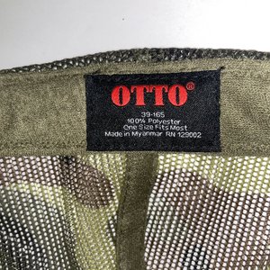 Otto Steel Stampede Motocross Woodland Camo Trucker Hat