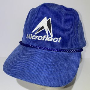 Otto Microflect Microwave Reflector Vintage Corduroy Blue Baseball Cap