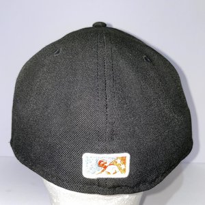 New Era 59Fifty Inland Empire 66ers Black On-Field Baseball Cap Size 8