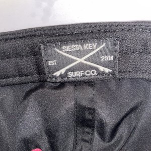 Siesta Key Surf Co. Black & Pink Baseball Cap