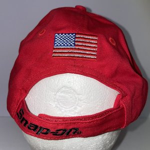 Snap-on Racing Vintage Checkered Flag Red Baseball Cap