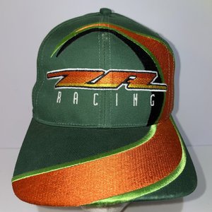 Arctic Cat Racing Vintage Swirl Green & Orange Baseball Cap