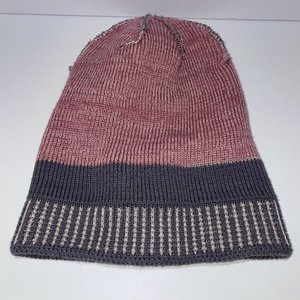 Lavender Vintage Wool Chunky Warm Winter Pastel Beanie Made in USA