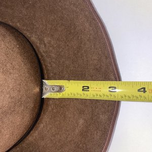 Car-Lop Vintage Cattlemen Taco Brown Felt Cowboy Hat Size 6 7/8