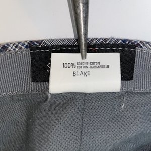 Stefano Italy Gray Tartan Flat Cap Size 60