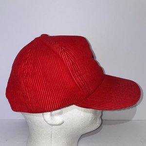 Spotleak Skunk Vintage Red Corduroy Baseball Cap