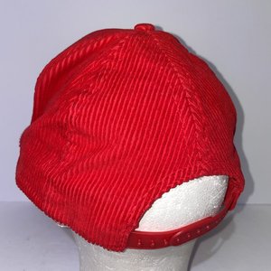 Spotleak Skunk Vintage Red Corduroy Baseball Cap