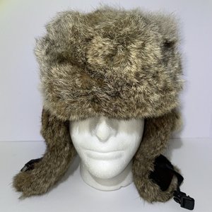 Mad Bomber Rabbit Fur Red Plaid Trapper Hat Size XL