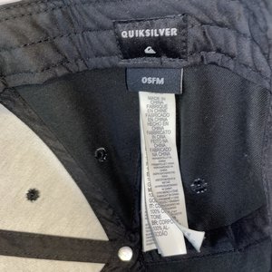 Quicksilver Black Baseball Cap