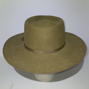 Akubra Australia Snowy River Sandy Brown Pure Fur Felt Cowboy Hat Size 7 3/8