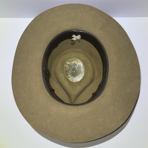 Akubra Australia Snowy River Sandy Brown Pure Fur Felt Cowboy Hat Size 7 3/8