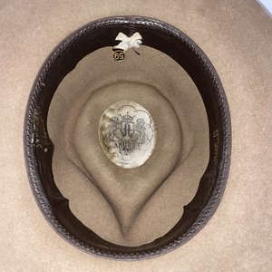 Akubra Australia Snowy River Sandy Brown Pure Fur Felt Cowboy Hat Size 7 3/8