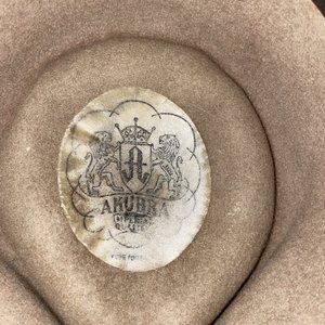 Akubra Australia Snowy River Sandy Brown Pure Fur Felt Cowboy Hat Size 7 3/8