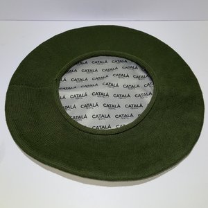 Catala Textil Argetina Green Knit Beret Size M/L