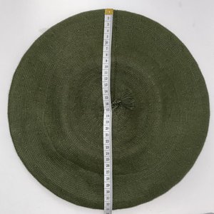 Catala Textil Argetina Green Knit Beret Size M/L