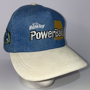 PowerBait Fishing Vintage Denim Snapback Cap Blue
