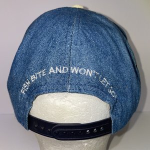 PowerBait Fishing Vintage Denim Snapback Cap Blue