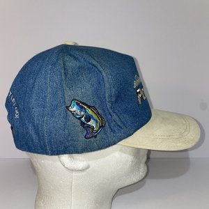 PowerBait Fishing Vintage Denim Snapback Cap Blue