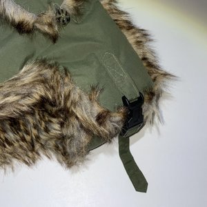Mad Bomber Olive Green Faux Fur Trapper Hat Size L